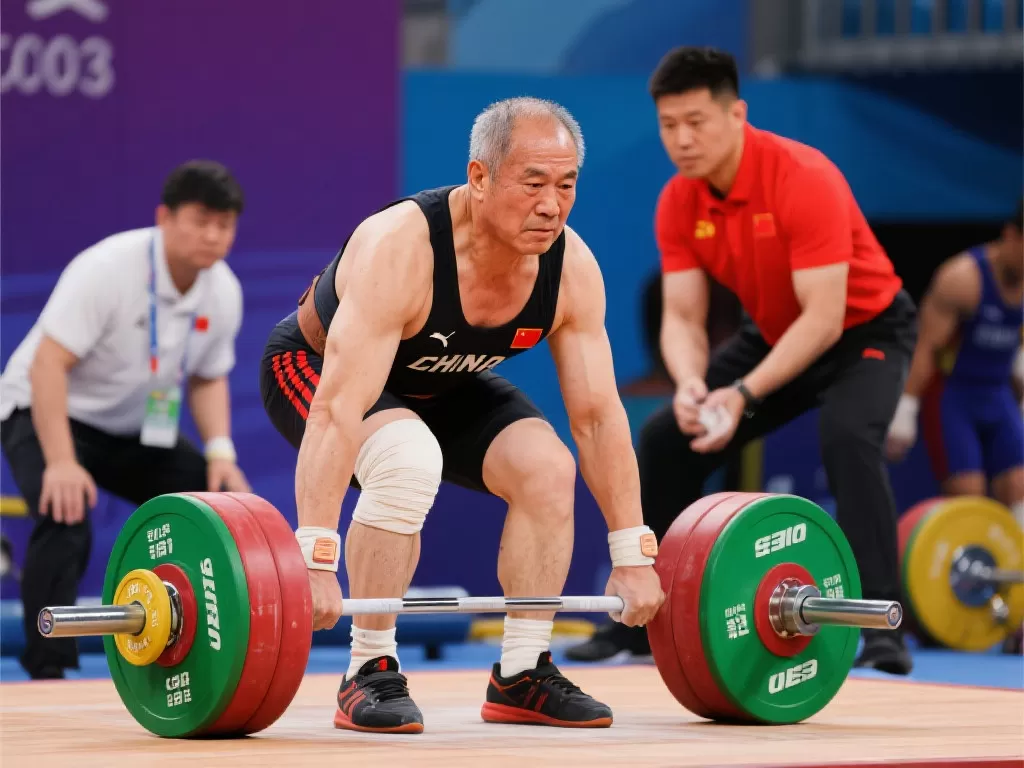 B组两位举重资深选手登场